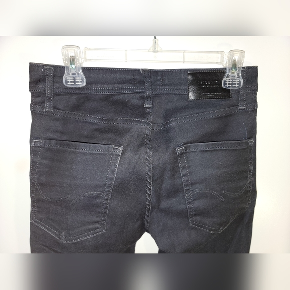 Mens jack and jones black jeans - Picture 3 of 5